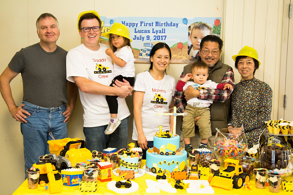 Raymond with Angela's family